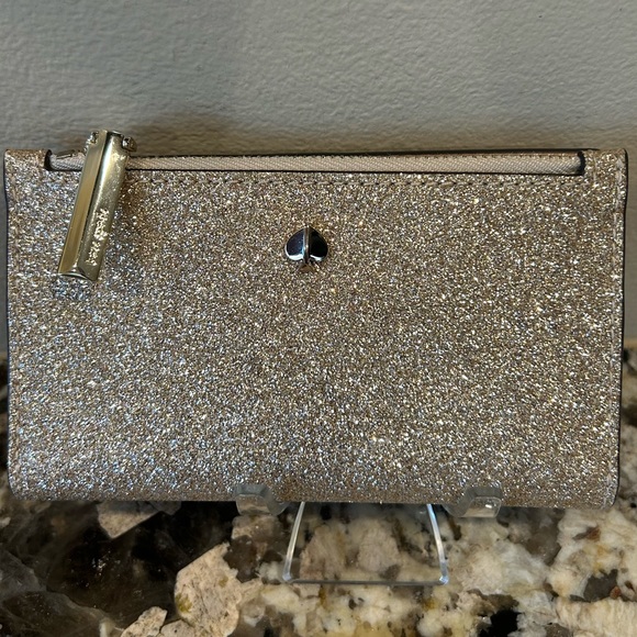 kate spade Handbags - Kate Spade Sparkling Gold Wallet